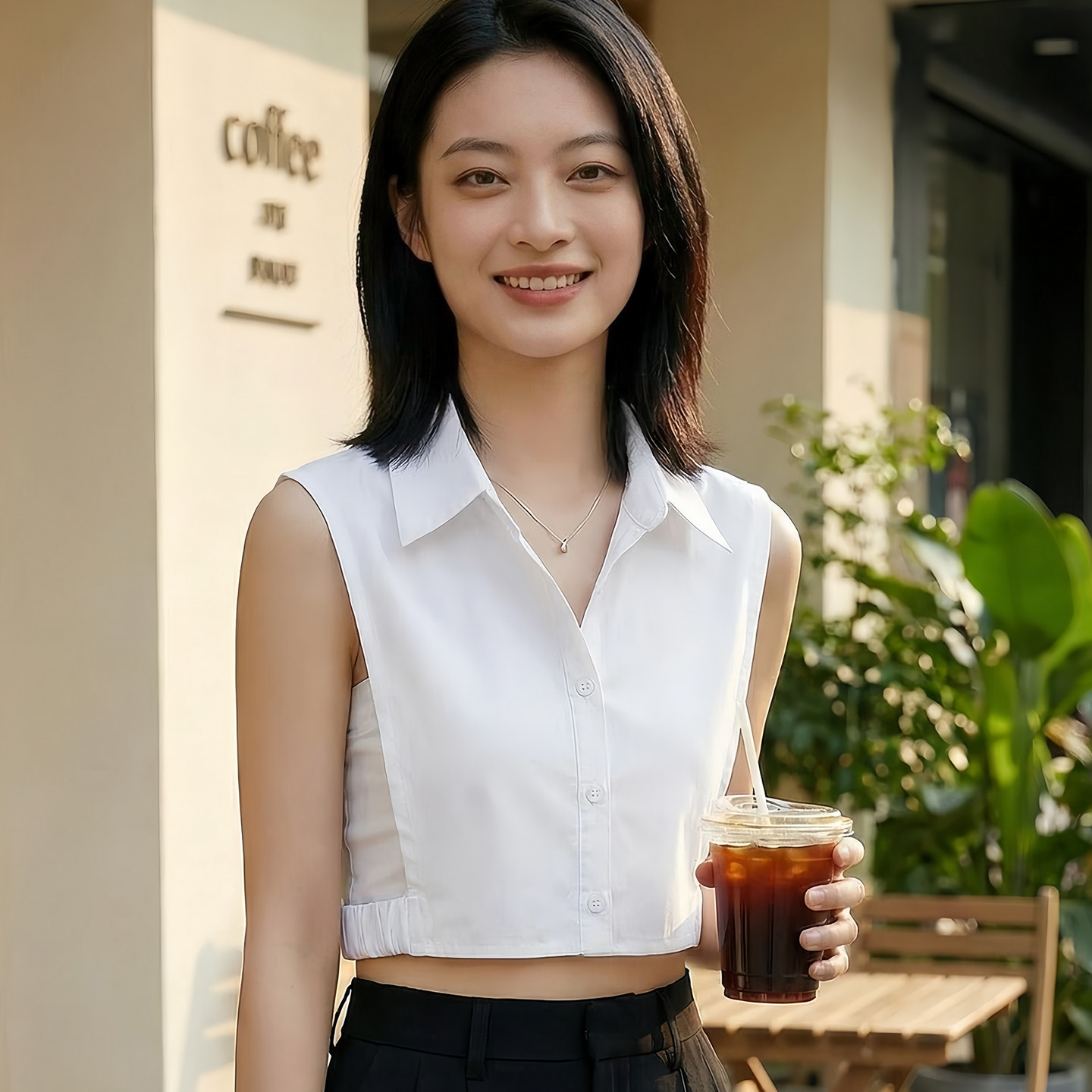 新款春秋冬韩版时尚假领女士衬衫衬衣纯色加大假领经典百搭假领子