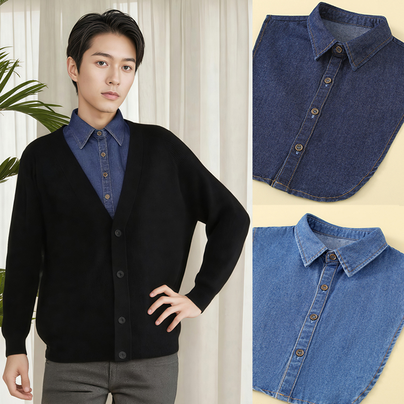 新款韩版时尚假领男女同款