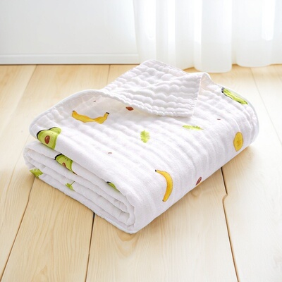 婴儿浴巾全棉批发纯棉四层纱布新生儿包巾夏初生宝宝用品儿童盖毯