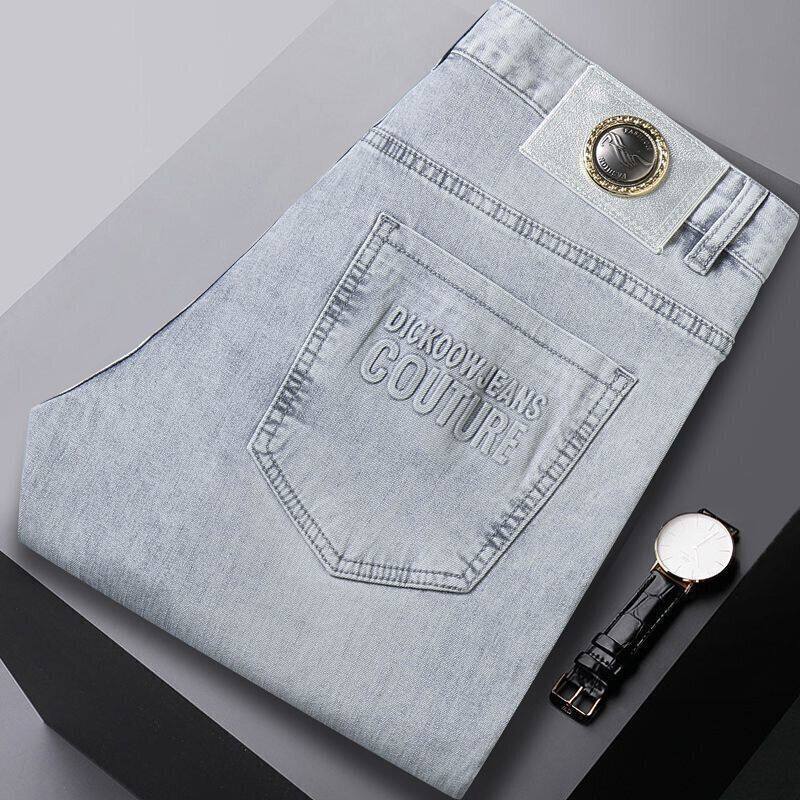 牛仔裤男款秋季水洗直筒宽松长裤秋冬2025新款弹力水洗休闲裤子男