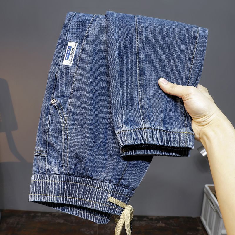 休闲裤宽松束脚潮流工装长裤子