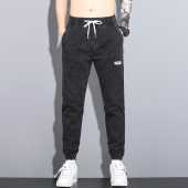 薄款 宽松束脚裤 子百搭潮牌男工装 新款 松紧腰休闲裤 春夏季 裤 牛仔裤