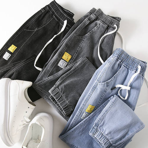 牛仔裤男薄款裤子2022年夏季