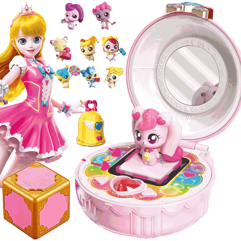 奇妙萌可系列玩具爱心萌可镜盒心之魔方爱心铃铛儿童女孩公主梦珂