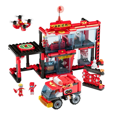 百变布鲁可益智拼插玩具车