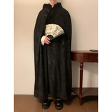 太极服F男灯芯绒外套披风长袍中式打坐二次元斗篷FY07-P175控198，男装风衣，电商A005-1