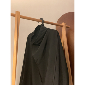 暗黑系新中式A风冰丝小众设计高堆领长袖t恤T09-P55控78，男装T恤，电商A005-1