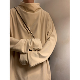 卫衣风K德绒打底衫双面绒高堆领长袖不规则t恤T10-P65控88，男装T恤，电商A005-1