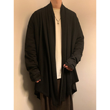 暗黑系高级感风衣大码中长款风衣垂感披风斗篷开衫FY10-P95控118，男装风衣，电商A005-1