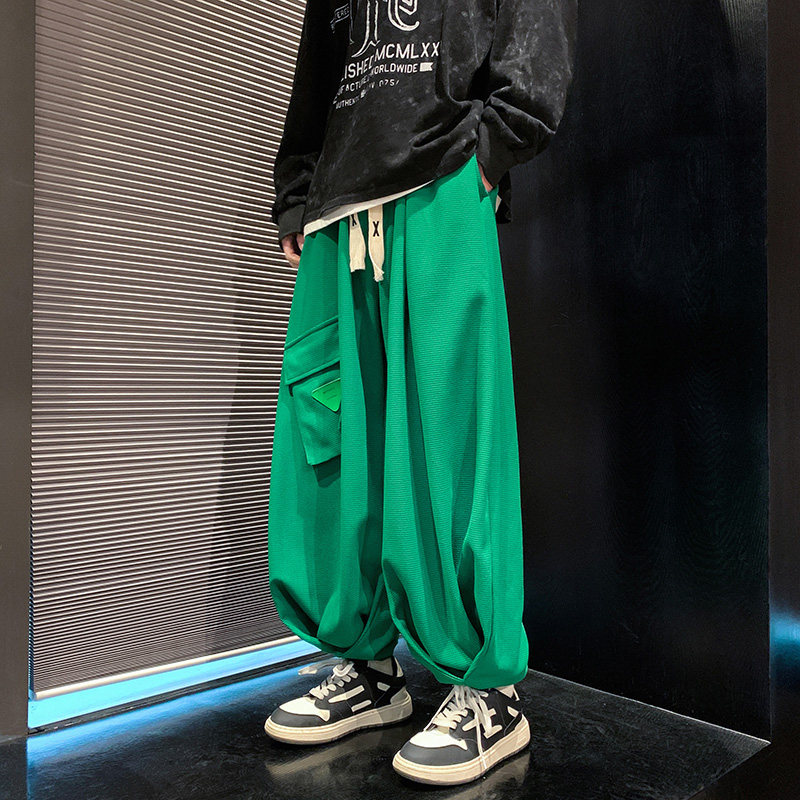 美式高街大口袋X小众设计华夫格工装裤篮球运动裤男K87-P68控88,男装工装外套,电商A005-1