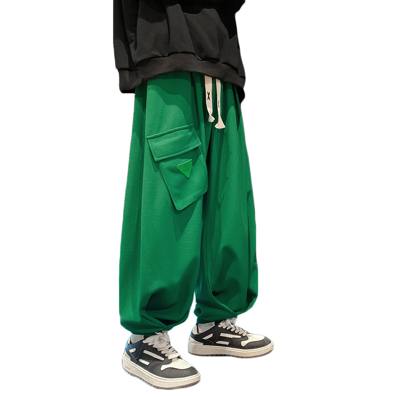 美式高街大口袋E小众设计华夫格工装裤篮球运动裤男K87-P68控88,男装工装外套,电商A005-1