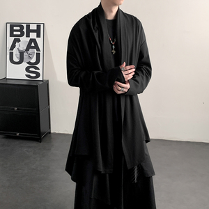 暗黑系A高级感风衣大码中长款风衣垂感披风斗篷开衫FY10-P95控118图片