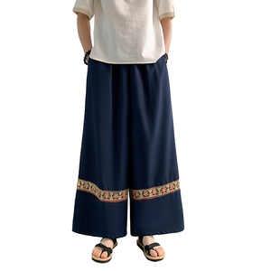 男女春夏风壮族苗族彝族瑶族演出舞蹈服饰阔腿裤K272-P68控88图片