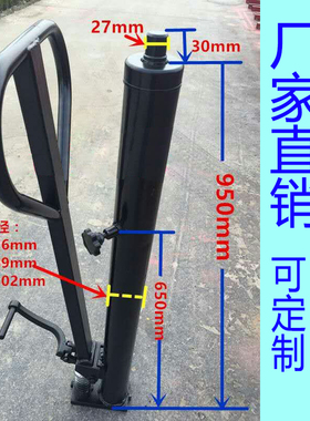 加长千斤顶定制堆高车油缸工地大行程3米手动液压油泵升高车配件