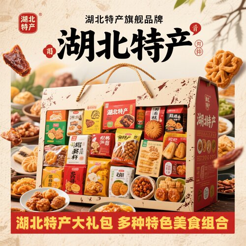 武汉热干面年货节糕点伴手礼盒装