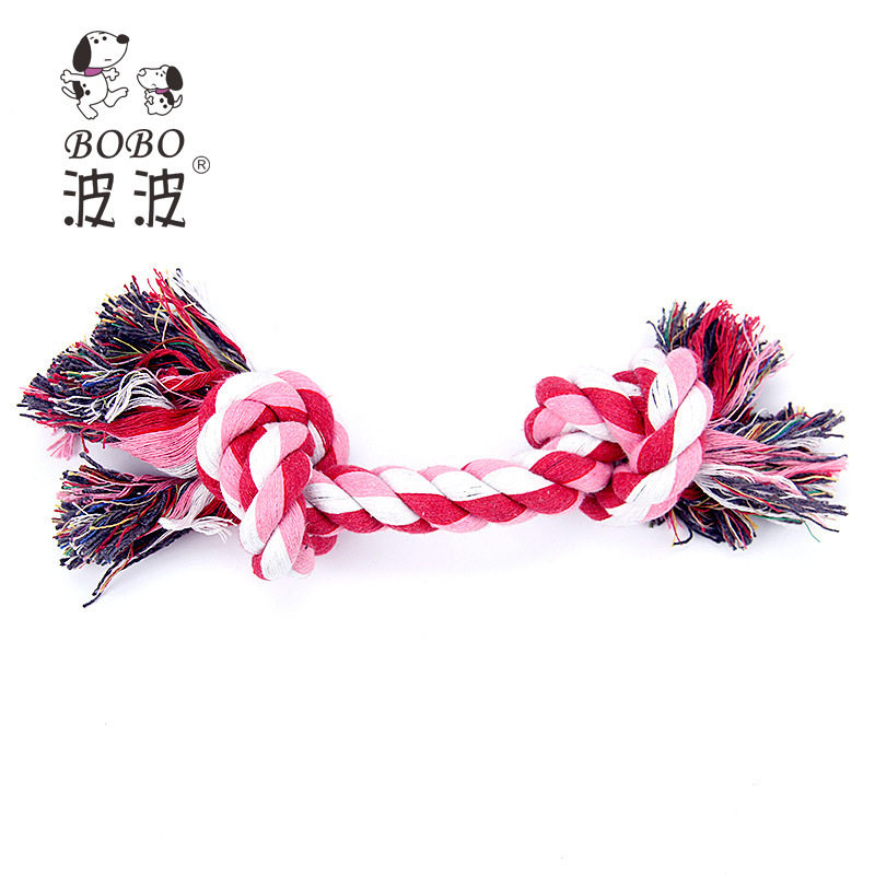 波波棉绳小双结宠物棉绳玩具环保无毒狗洁齿磨牙猫狗玩具在类目 宠物/宠物食品及用品, 猫/狗玩具, 发声玩具中 - 来自Buy2taobao.com提供专业的淘宝代购服务