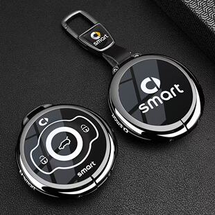 适用奔驰smart精灵一号钥匙套3号1号新款 车包壳 斯马特巴博斯por