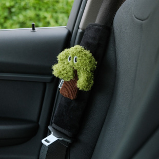 饰用品可爱摆件高级 放青松汽车安全带护肩套车载保险带把套车内装