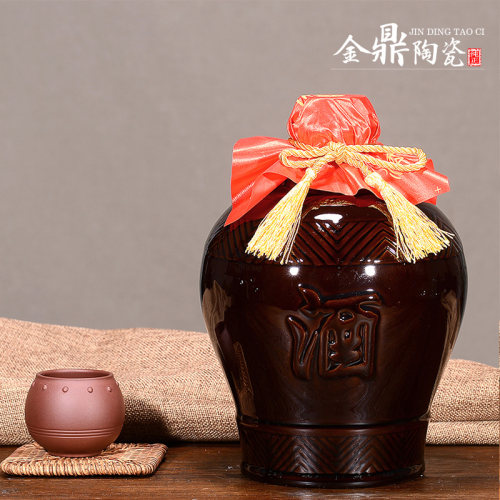 厂家酒壶新款仿古土陶密封酒瓶5斤装家用存酒酿酒黄酒白酒酒具
