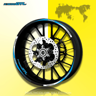 适用于宝马BMW K1600GTL 摩托车改装轮毂贴轮圈车圈防水反光贴纸