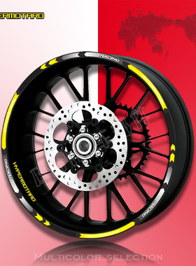 杜卡迪 HYPERMOTARD 939 796 1100轮框贴/内轮框輪框反光防水贴纸