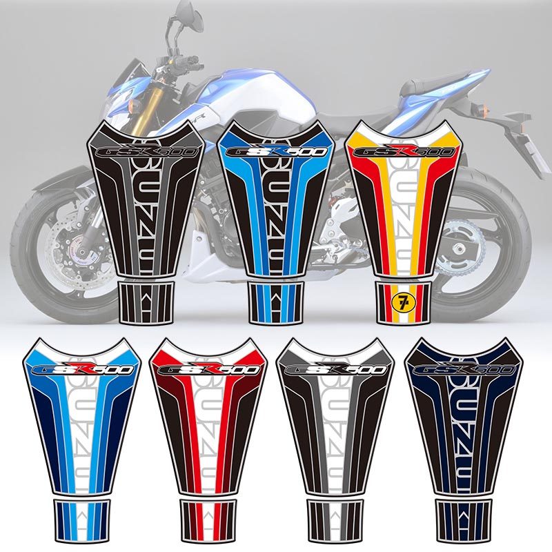 摩托车油箱贴花鱼骨贴 适用于摩托车 gsr 600 06 -10 油箱防刮贴