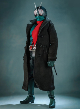 1/12新假面骑士SHF Frs6寸麂皮黑长风衣送红围巾修罗丸北冥12分