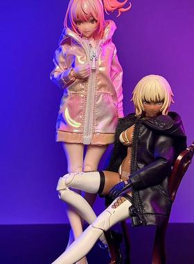 6寸CRAZY FIGURE女素体寿屋机娘创彩少女蜗之壳兔女郎艾琳黑风衣