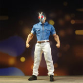 东岛丹三郎假面骑士衬衣裤 风模玩素体 子配件 12壮方大头