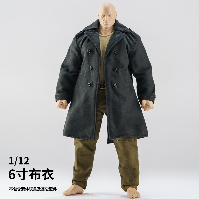 1/12WWE壮男北冥8 C4麦克法兰7寸adam范马壮MUFF背心工装裤黑风衣