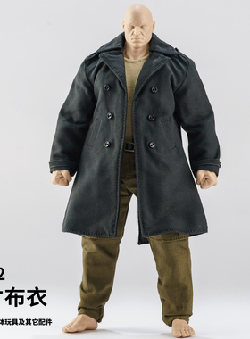 1/12WWE壮男麦克法兰7寸adam方大头中年素体MUFF工装裤黑色风衣