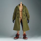 女生素体中长款 SHF 蚂蚁 风衣包 6寸动人偶方大头bjd北冥8