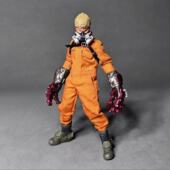 现货1 12兵人衣服男romankey6寸方头人ant无界小丑工装 连体服