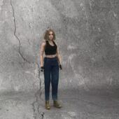 女生TBL素体现代6寸机娘手办洗水牛仔裤 现货1 12兵人衣服