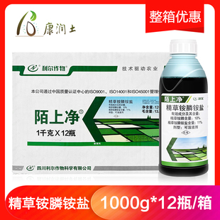 利尔陌上净11%精草铵膦铵盐草胺磷柑橘果园荒地牛筋草杂草除草剂