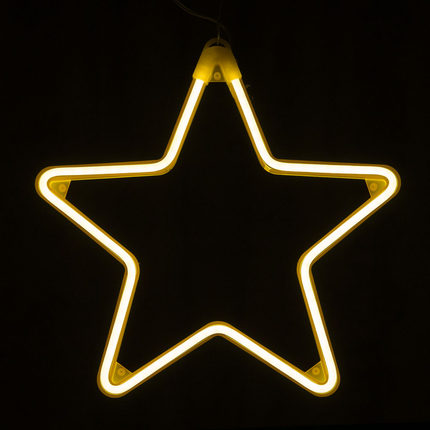 LED五角星挂件灯节日春节街道公园亮化灯室外防雨树灯装饰工程