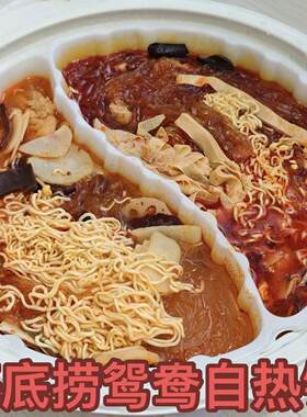 自嗨锅海底捞超大鸳鸯锅自热火锅清油麻辣免煮户外朋友聚餐聚会