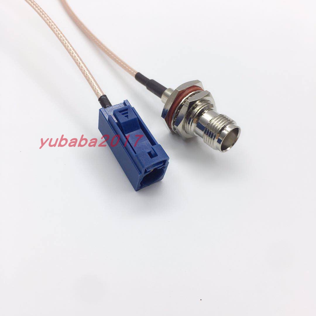 FAKRA-C-K/TNC-KY GPS天线延长线 汽车天线转接线 FAKRA-蓝色C型