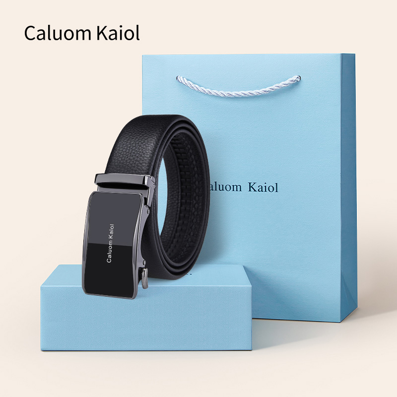 CaluomKaiol流光镜面自动扣皮带