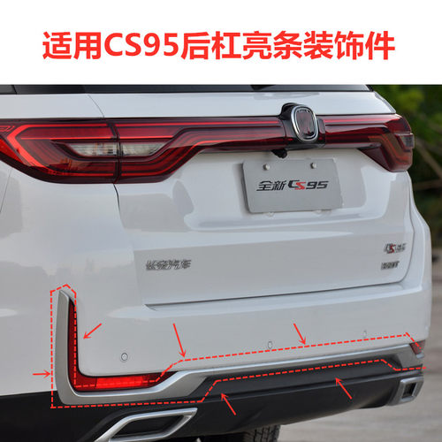 适配长安19-21款CS95后杠装饰件