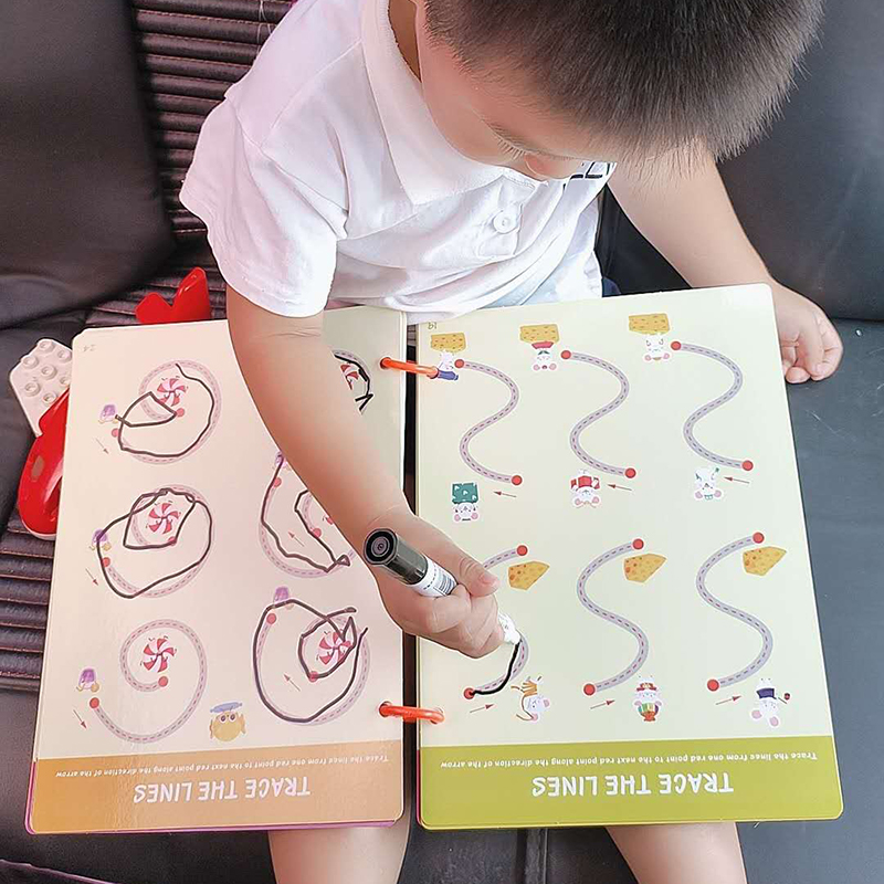 幼儿控笔训练运笔连线