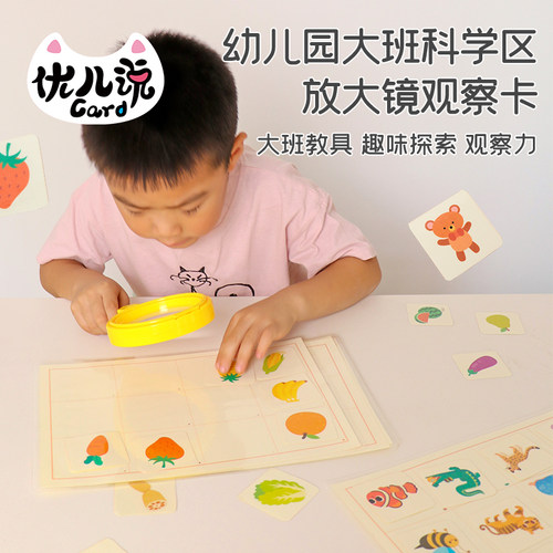 幼儿园区角教具自制投放