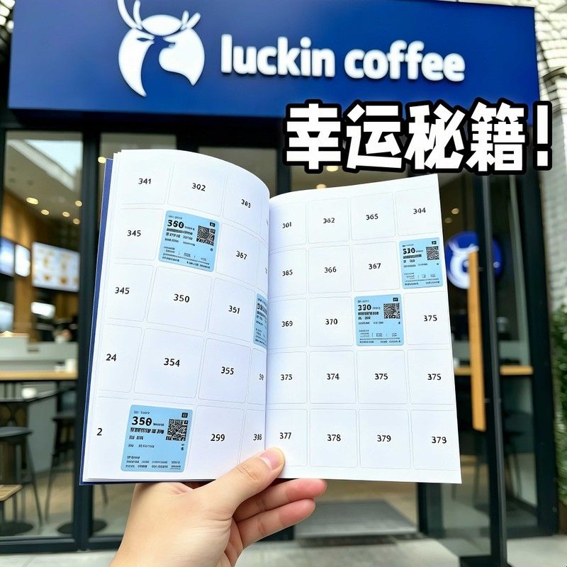 挑战集齐001-999号!瑞幸收集册奶茶咖啡取餐码便签收纳本收藏册