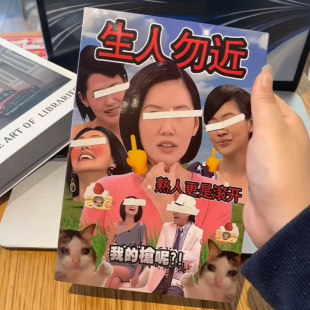 小s生人勿近贴纸书搞笑表情包贴纸套装抽象搞怪手账本送朋友礼物