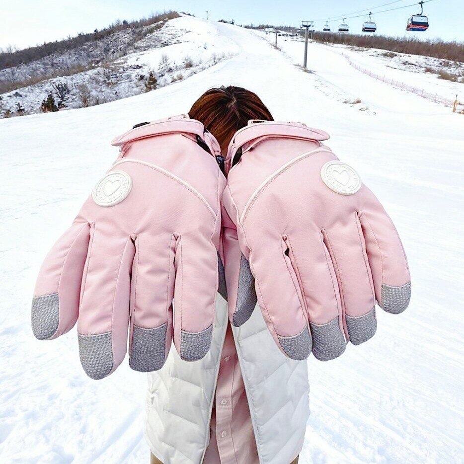 滑雪手套男女士防风防寒防水专用可触屏防冻加厚冬季保暖骑行装备
