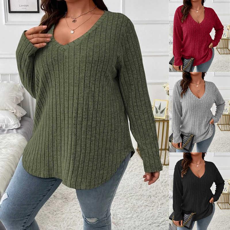 Women autumn plus size blouse Casual Loose tops 大码长袖上衣