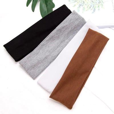 Elastic Cotton HairBand Fashion Headbands for Women Men Soli