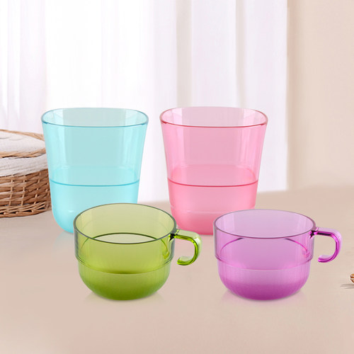 特百惠230ML晶莹杯无手柄