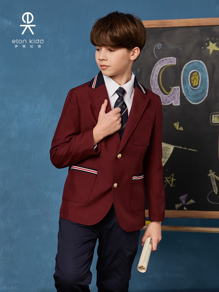 伊顿纪德中小学校服西装四件套