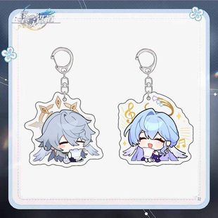 崩坏星穹铁道星期日立牌可爱知更鸟周边双面夹层桌摆弹簧摇摇乐